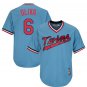 Tony Oliva #6 Minnesota Twins Cool Base Cooperstown Men's Jersey Light Blue M L XL XXL XXXL