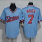 Joe Mauer #7 Minnesota Twins Cool Base Cooperstown Men's Jersey Light Blue M L XL XXL XXXL
