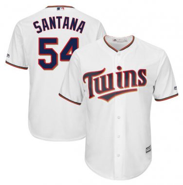 Ervin Santana #54 Minnesota Twins Cool Base Men's Jersey White M L XL XXL XXXL