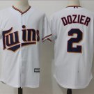 Brian Dozier #2 Minnesota Twins Cool Base Men's Jersey White M L XL XXL XXXL