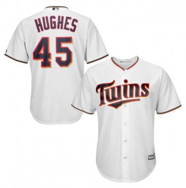 Phil Hughes #45 Minnesota Twins Cool Base Men's Jersey White M L XL XXL XXXL