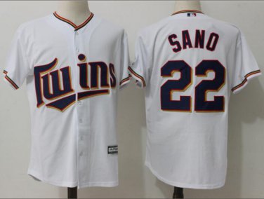 Miguel Sano #22 Minnesota Twins Cool Base Men's Jersey White M L XL XXL XXXL