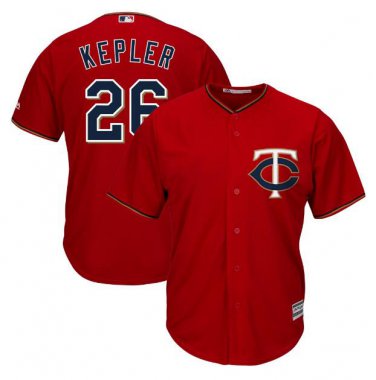 Max Kepler #26 Minnesota Twins Cool Base Men's Jersey Scarlet M L XL XXL XXXL
