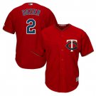 Brian Dozier #2 Minnesota Twins Cool Base Men's Jersey Scarlet M L XL XXL XXXL