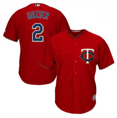 Brian Dozier #2 Minnesota Twins Cool Base Men's Jersey Scarlet M L XL XXL XXXL