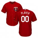 Custom Minnesota Twins Cool Base Men's Jersey Scarlet M L XL XXL XXXL