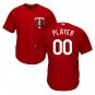Custom Minnesota Twins Cool Base Men's Jersey Scarlet M L XL XXL XXXL