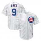 Javier Baez #9 Chicago Cubs Cool Base Men's Jersey White M L XL XXL XXXL