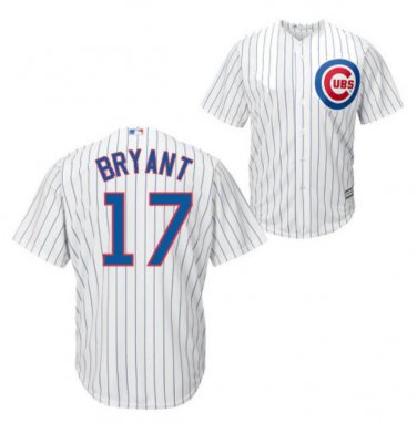 Kris Bryant #17 Chicago Cubs Cool Base Men's Jersey White M L XL XXL XXXL