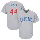 Anthony Rizzo #44 Chicago Cubs Cool Base Men's Jersey Gray M L XL XXL XXXL