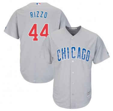 Anthony Rizzo #44 Chicago Cubs Cool Base Men's Jersey Gray M L XL XXL XXXL