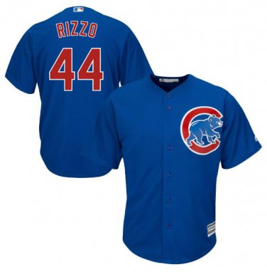 Anthony Rizzo #44 Chicago Cubs Cool Base Men's Jersey Royal M L XL XXL XXXL