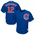Kyle Schwarber #12 Chicago Cubs Cool Base Men's Jersey Royal M L XL XXL XXXL