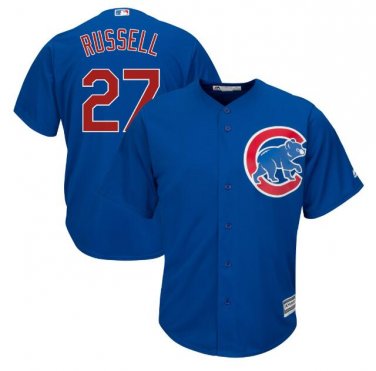 Addison Russell #27 Chicago Cubs Cool Base Men's Jersey Royal M L XL XXL XXXL