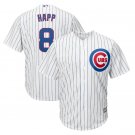 Ian Happ #8 Chicago Cubs Cool Base Men's Jersey White M L XL XXL XXXL