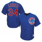 Jon Lester #34 Chicago Cubs Cool Base Men's Jersey Royal M L XL XXL XXXL