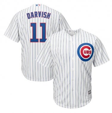 Yu Darvish #11 Chicago Cubs Cool Base Men's Jersey White M L XL XXL XXXL