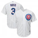David Ross #3 Chicago Cubs Cool Base Men's Jersey White M L XL XXL XXXL