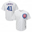 John Lackey #41 Chicago Cubs Cool Base Men's Jersey White M L XL XXL XXXL
