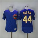 Anthony Rizzo #44 Chicago Cubs Cool Base Champions Men's Jersey Royal M L XL XXL XXXL