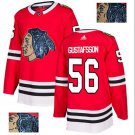 Erik Gustafsson #56 Chicago Blackhawks Player Men's Jersey Red S M L XL XXL XXXL