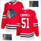 Brian Campbell #51 Chicago Blackhawks Player Men's Jersey Red S M L XL XXL XXXL