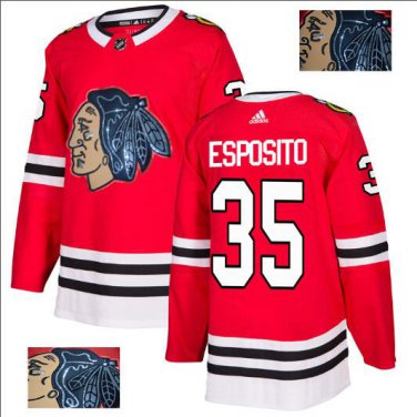 Tony Esposito #35 Chicago Blackhawks Player Men's Jersey Red S M L XL XXL XXXL
