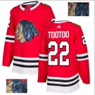 Jordan Tootoo #22 Chicago Blackhawks Player Men's Jersey Red S M L XL XXL XXXL