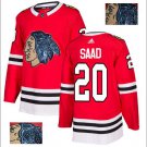 Brandon Saad #20 Chicago Blackhawks Player Men's Jersey Red S M L XL XXL XXXL