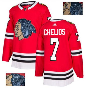 Chris Chelios #7 Chicago Blackhawks Player Men's Jersey Red S M L XL XXL XXXL