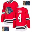 Bobby Orr #4 Chicago Blackhawks Player Men's Jersey Red S M L XL XXL XXXL