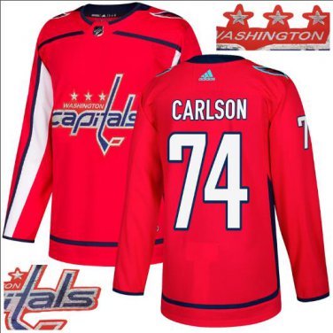 John Carlson #74 Washington Capitals Player Men's Jersey Red S M L XL XXL XXXL