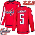 Rod Langway #5 Washington Capitals Player Men's Jersey Red S M L XL XXL XXXL