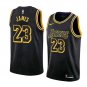 LeBron James #23 Los Angeles Lakers 2018/19 Swingman Jersey Black - Statement Edition Size M