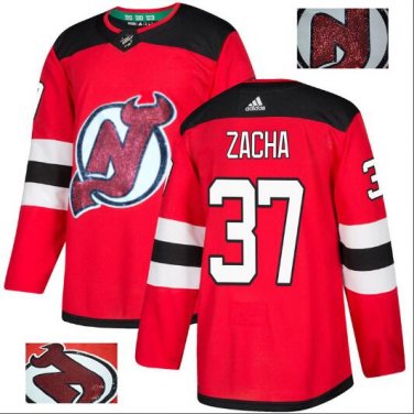 Pavel Zacha #37 New Jersey Devils Player Men's Jersey Red S M L XL XXL XXXL
