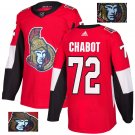 Thomas Chabot #72 Ottawa Senators Player Men's Jersey Red S M L XL XXL XXXL