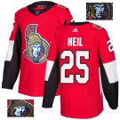 Chris Neil #25 Ottawa Senators Player Men's Jersey Red S M L XL XXL XXXL