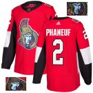 Dion Phaneuf #2 Ottawa Senators Player Men's Jersey Red S M L XL XXL XXXL