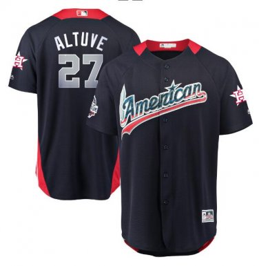 Size XXL Jose Altuve #27 American League 2018 All-Star Game Home Run Derby Player Jersey Navy