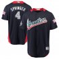 Size M George Springer #4 American League 2018 All-Star Game Home Run Derby Player Jersey Navy