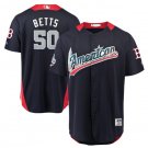 Size XL Mookie Betts #50 American League 2018 All-Star Game Home Run Derby Player Jersey Navy