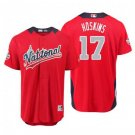 Size M Rhys Hoskins #17 National League 2018 All-Star Game Home Run Derby Player Jersey Red