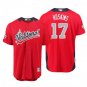 Size M Rhys Hoskins #17 National League 2018 All-Star Game Home Run Derby Player Jersey Red