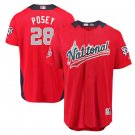 Size XL Buster Posey #28 National League 2018 All-Star Game Home Run Derby Player Jersey Red