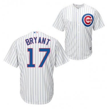 Size XXL Kris Bryant #17 Chicago Cubs Cool Base Men's Jersey White