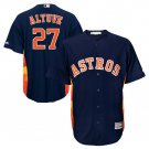 Size XXXL Jose Altuve #27 Houston Astros Cool Base Player Men's Jersey Navy