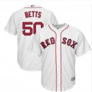 Size XL Mookie Betts #50 Boston Red Sox Cool Base Player Men's Jersey White