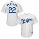 Size XXXL Clayton Kershaw #22 Los Angeles Dodgers Cool Base Player Men's Jersey White