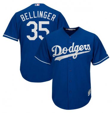 Size M Cody Bellinger #35 Los Angeles Dodgers Cool Base Player Men's Jersey Royal