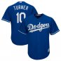 Size L Justin Turner #10 Los Angeles Dodgers Cool Base Player Men's Jersey Royal